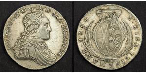 1 Thaler Electorado de Sajonia (1356 - 1806) Plata Federico Augusto I de Sajonia
