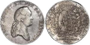 1 Thaler Electorado de Sajonia (1356 - 1806) Plata Augusto II de Polonia (1670 - 1733)