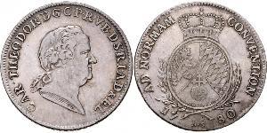 1 Thaler Electorate of Bavaria (1623 - 1806) Plata 