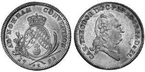 1 Thaler Electorate of Bavaria (1623 - 1806) Plata 