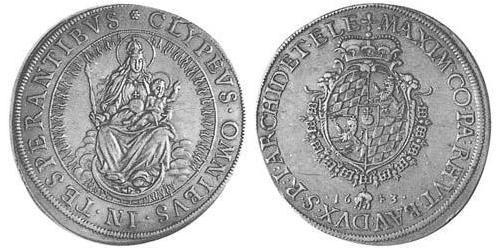 1 Thaler Electorate of Bavaria (1623 - 1806) Plata 