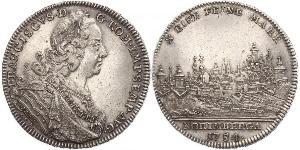 1 Thaler Free Imperial City of Nuremberg (1219 - 1806) Plata 