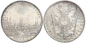 1 Thaler Free Imperial City of Nuremberg (1219 - 1806) Plata 