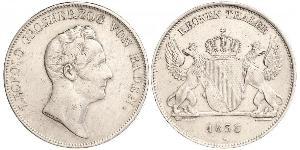 1 Thaler Gran Ducado de Baden (1806-1918) Plata Leopoldo I de Baden(1790 – 1852)