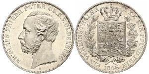 1 Thaler Grand Duchy of Oldenburg (1814 - 1918) Plata Pedro II de Oldenburgo (1827 - 1900)