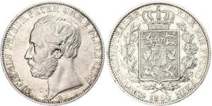 1 Thaler Grand Duchy of Oldenburg (1814 - 1918) Plata Pedro II de Oldenburgo (1827 - 1900)