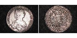 1 Thaler Habsburg Empire (1526-1804) Plata Maria Theresa of Austria (1717 - 1780)