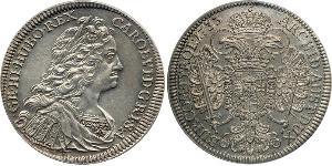 1 Thaler Habsburg Empire (1526-1804) Plata Carlos VI, Emperador del Sacro Imperio Romano (1685-1740)
