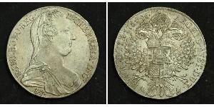 1 Thaler Habsburg Empire (1526-1804) / Austria Plata Maria Theresa of Austria (1717 - 1780)