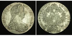 1 Thaler Habsburg Empire (1526-1804) / Austria Plata Maria Theresa of Austria (1717 - 1780)