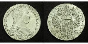1 Thaler Habsburg Empire (1526-1804) / Austria Plata Maria Theresa of Austria (1717 - 1780)