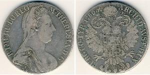 1 Thaler Habsburg Empire (1526-1804) / Austria Plata Maria Theresa of Austria (1717 - 1780)
