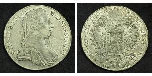 1 Thaler Habsburg Empire (1526-1804) / Austria Plata Maria Theresa of Austria (1717 - 1780)