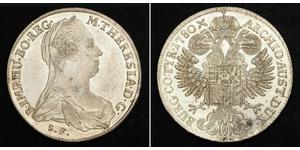 1 Thaler Habsburg Empire (1526-1804) / Austria Plata Maria Theresa of Austria (1717 - 1780)
