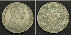 1 Thaler Habsburg Empire (1526-1804) / Austria Plata Maria Theresa of Austria (1717 - 1780)