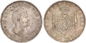 1 Thaler Hesse-Darmstadt (1806 - 1918) Plata Luis I de Hesse-Darmstadt