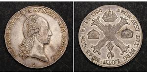 1 Thaler Imperio austríaco (1804-1867) Plata Francis II, Holy Roman Emperor (1768 - 1835)