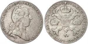 1 Thaler Imperio austríaco (1804-1867) Plata 