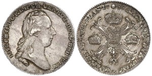 1 Thaler Imperio austríaco (1804-1867) Plata 