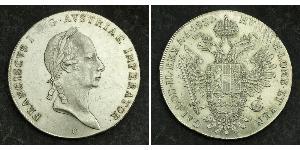 1 Thaler Imperio austríaco (1804-1867) Plata Francis II, Holy Roman Emperor (1768 - 1835)