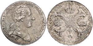 1 Thaler Imperio austríaco (1804-1867) Plata 