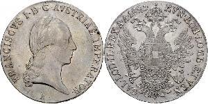 1 Thaler Imperio austríaco (1804-1867) Plata Francis II, Holy Roman Emperor (1768 - 1835)