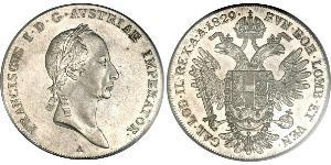 1 Thaler Imperio austríaco (1804-1867) Plata Francis II, Holy Roman Emperor (1768 - 1835)