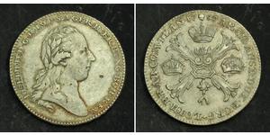 1 Thaler Imperio austríaco (1804-1867) Plata 
