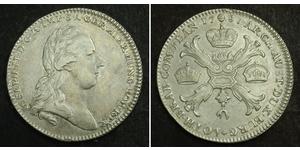 1 Thaler Imperio austríaco (1804-1867) Plata 