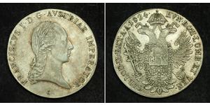 1 Thaler Imperio austríaco (1804-1867) Plata Francis II, Holy Roman Emperor (1768 - 1835)
