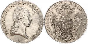 1 Thaler Imperio austríaco (1804-1867) Plata Francis II, Holy Roman Emperor (1768 - 1835)