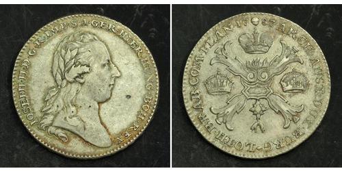 1 Thaler Imperio austríaco (1804-1867) Plata 