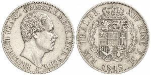 1 Thaler Mecklemburgo-Schwerin (1352-1918) Plata Federico Francisco II de Mecklemburgo-Schwerin