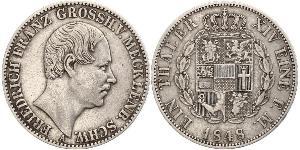 1 Thaler Mecklemburgo-Schwerin (1352-1918) Plata Federico Francisco II de Mecklemburgo-Schwerin