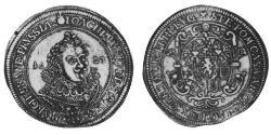 1 Thaler Principado de Ansbach (1398–1792) Plata Joachim Ernst, Margrave of Brandenburg-Ansbach (1583 – 1625)