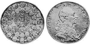 1 Thaler Principado de Ansbach (1398–1792) Plata Charles Alexander, Margrave of Brandenburg-Ansbach (1736 – 1806)