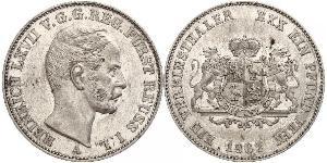 1 Thaler Principado de Reuss (línea mayor) (1778 - 1918) Plata Enrique LXVII de Reuss (línea menor)