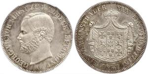 1 Thaler Principado de Waldeck (1180 - 1918) Plata Jorge Víctor de Waldeck-Pyrmont (1831 - 1893)