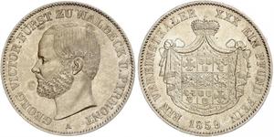 1 Thaler Principado de Waldeck (1180 - 1918) Plata Jorge Víctor de Waldeck-Pyrmont (1831 - 1893)
