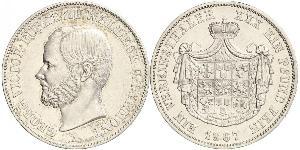 1 Thaler Principado de Waldeck (1180 - 1918) Plata Jorge Víctor de Waldeck-Pyrmont (1831 - 1893)