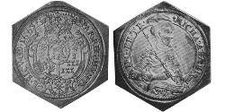 1 Thaler Principality of Transylvania (1571-1711) Plata 