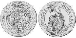 1 Thaler Principality of Transylvania (1571-1711) Plata 