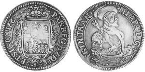 1 Thaler Principality of Transylvania (1571-1711) Plata 