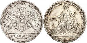 1 Thaler Provincia de Hannover (1868 - 1946) Plata 