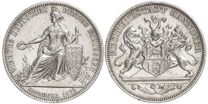 1 Thaler Provincia de Hannover (1868 - 1946) Plata 