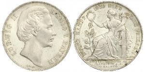 1 Thaler Reino de Baviera (1806 - 1918) Plata Luis II de Baviera(1845 – 1886)