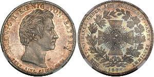 1 Thaler Reino de Baviera (1806 - 1918) Plata Luis I de Baviera(1786 – 1868)