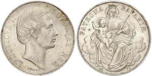 1 Thaler Reino de Baviera (1806 - 1918) Plata Luis II de Baviera(1845 – 1886)
