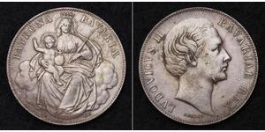 1 Thaler Reino de Baviera (1806 - 1918) Plata Luis II de Baviera(1845 – 1886)