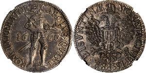 1 Thaler Reino de Francia (843-1791) Plata Carlos V, Emperador del Sacro Imperio Romano (1500-1558)